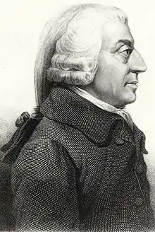 アダム・スミス(1723-1790)の肖像画