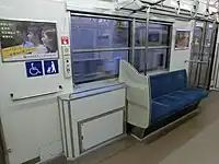 新設された車椅子スペース