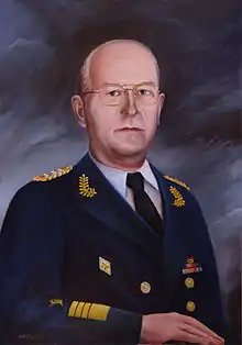 テオドール・ホフマン大将の肖像画。