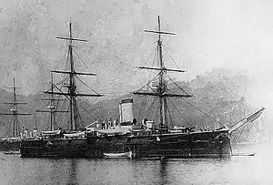 近代化改装前のアドミラル・ナヒーモフ（1890年）