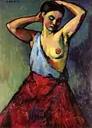 赤いスカートの少女 (1910)