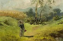 日傘をさす女性 (1884)