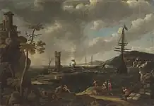 A Coastal Landscape with Fishermen, プライベートコレクション