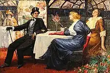 カフェで (c.1900)