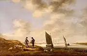 オランダの川辺の風景 (1640/1645)  アルベルト・カイプ
