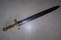 アメリカ軍の Model 1832 foot artillery short sword（1832年式野戦砲兵短剣）