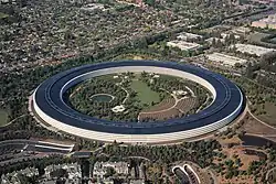 Apple本社のApple Park（カリフォルニア州 クパチーノ）