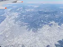 記録的積雪を記録した山梨県甲府市街地(2014年2月22日撮影)