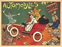 自動車メーカー「Automobiles Barré」のポスター