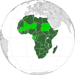 アフリカ連合の範囲