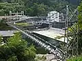 桃山発電所取水堰と上松発電所