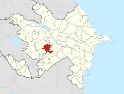 アグダム県の位置
