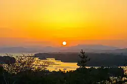 英虞湾の夕日