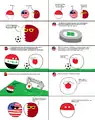 ポーランドボールを用いた漫画(ドーハの悲劇)