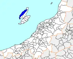 相川町の位置