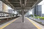 1・2番線ホーム(2021年9月)