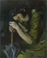 《コミサ（洋傘による少女）》（1930年）広島県立美術館蔵