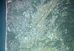 日置付近の航空写真(2013年現在)