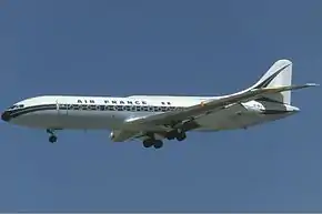 シュド・カラベル10B　エールフランス機