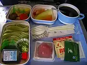 中国国際航空の国際線機内食(2008年6月)