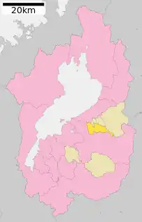 愛荘町位置図