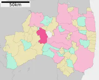 会津若松市位置図