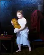 ナポレオン像を運ぶレティツィア・ミュラ(1805)Musée Fesch蔵