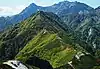 牛首展望台から望む赤岩岳