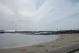 江井ヶ島港に隣接する江井ヶ島海水浴場