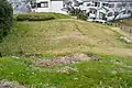 掘割遺構・2号墳（左上）
