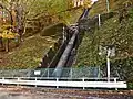 水力発電の導水管（赤谷川第二発電所）