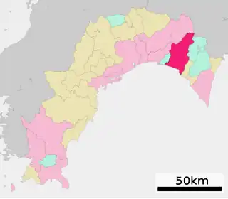 安芸市位置図