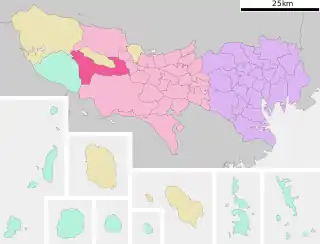 あきる野市位置図