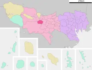 昭島市位置図