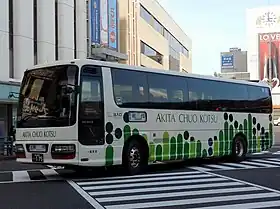 能代 - 秋田線(秋田中央交通。仙秋号格下車)