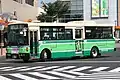 秋田市交通局から移籍のワンステップ中型長尺車（日産ディーゼル・JP）