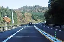 秋田自動車道 鞍山付近