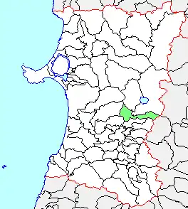 角館町、県内位置図