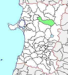 森吉町、県内位置図