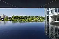 ミュージアムラウンジから見た旧美術館