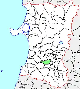 大森町、県内位置図