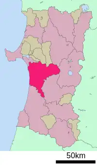 秋田市位置図