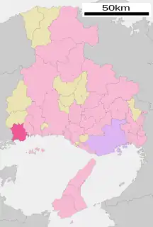 赤穂市位置図