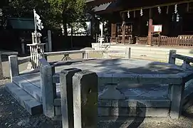 祭の神事の多くが執り行われる儀調場