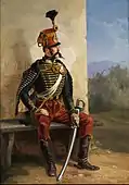 休息中のフランス兵士(1850)