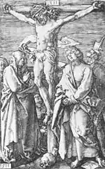 アルブレヒト・デューラーの版画、『磔刑』 (No. 11) (1511年) 、メトロポリタン美術館、ニューヨーク
