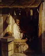 店でたばこを吸うトルコの商人 (1844年)