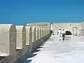 城壁の上