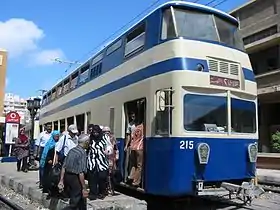 近畿車輌製の2階建て電車(2008年撮影)