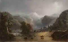 "Where the Clouds Love to Rest"(c.1850)ダラス美術館蔵